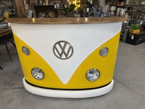 BAR STYLE COMBI JAUNE ET BLANC EN MÉTAL