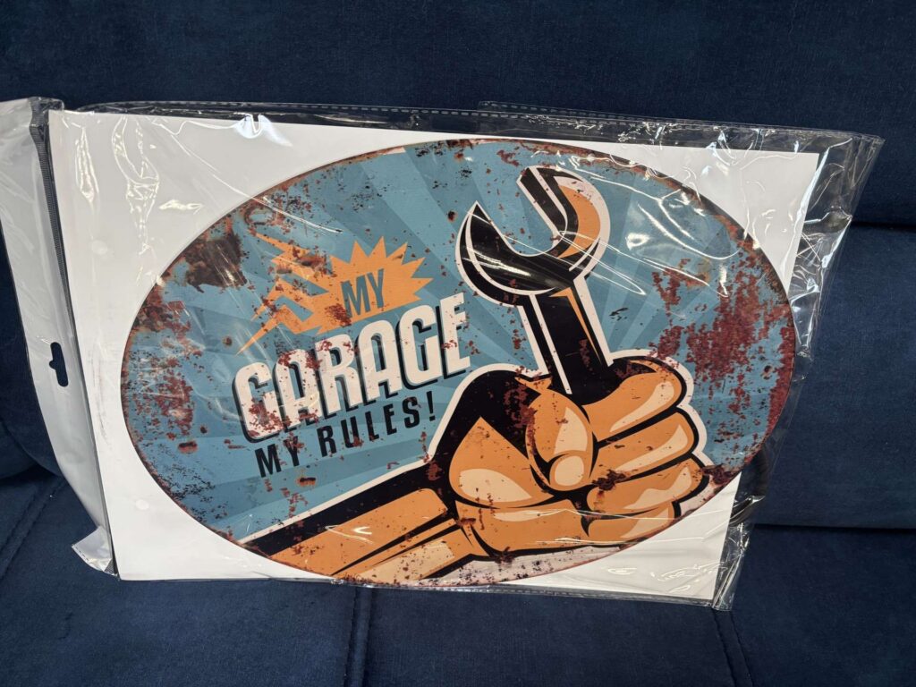 PLAQUE OVALE SUSPENDUE GARAGE