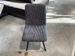 CHAISE MAID COLORIS ANTHRACITE (MALOY 18) - PIEDS MÉTAL NOIR