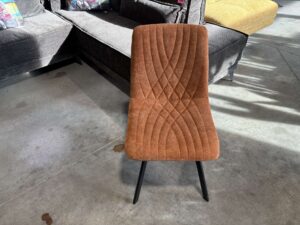 CHAISE MAID COLORIS TERRACOTTA (MALOY 56) - PIEDS MÉTAL NOIR