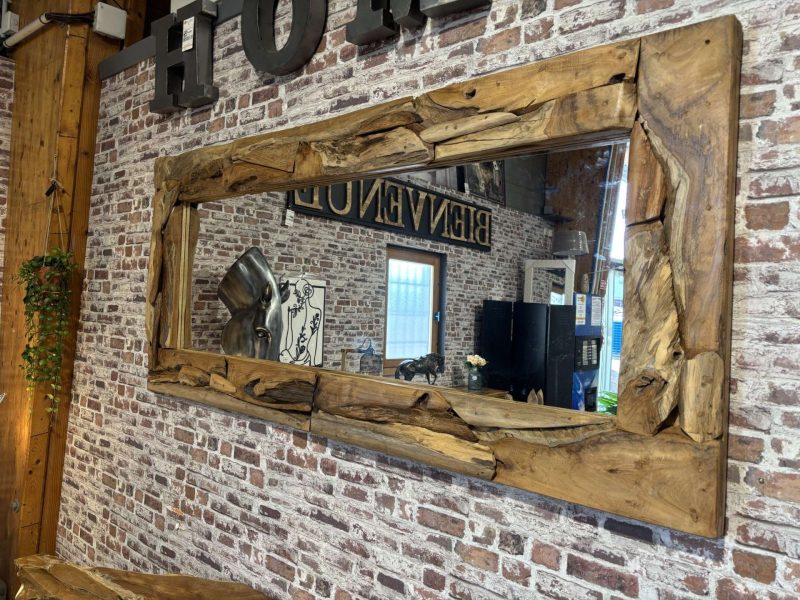 MIROIR CADRE EN TECK 80X180CM