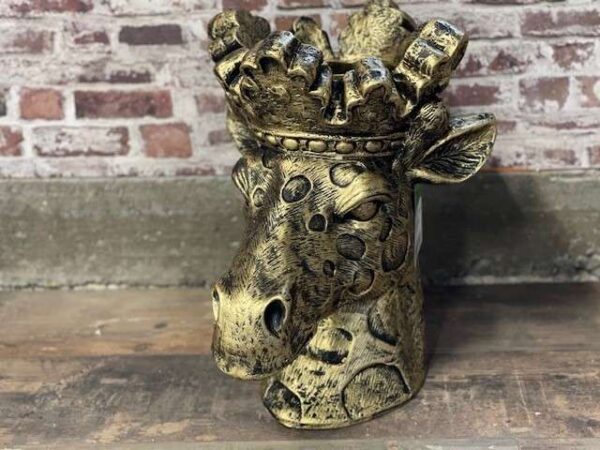 CACHE POT GIRAFE DORÉE