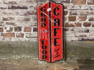 PLAQUE METAL GOOD FOOD