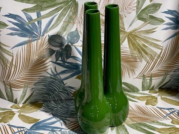 VASE 3 TUBES VERT H.50CM ANNEXE MEUBLE & DECO