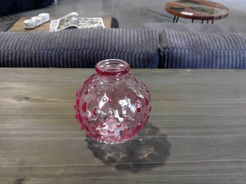 VASE PM VERRE ROSE