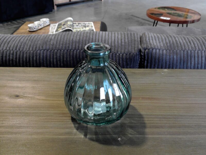 VASE BOULE  PM BLEU