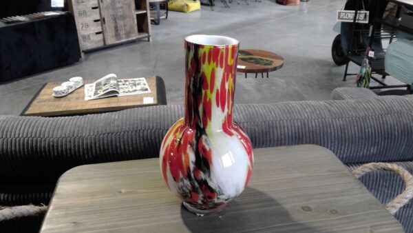 VASE DESIGN JAUNE/ROUGE/NOIR MM ANNEXE MEUBLE & DECO