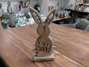 LAPIN EN BOIS ET METAL GM ANNEXE MEUBLE & DECO