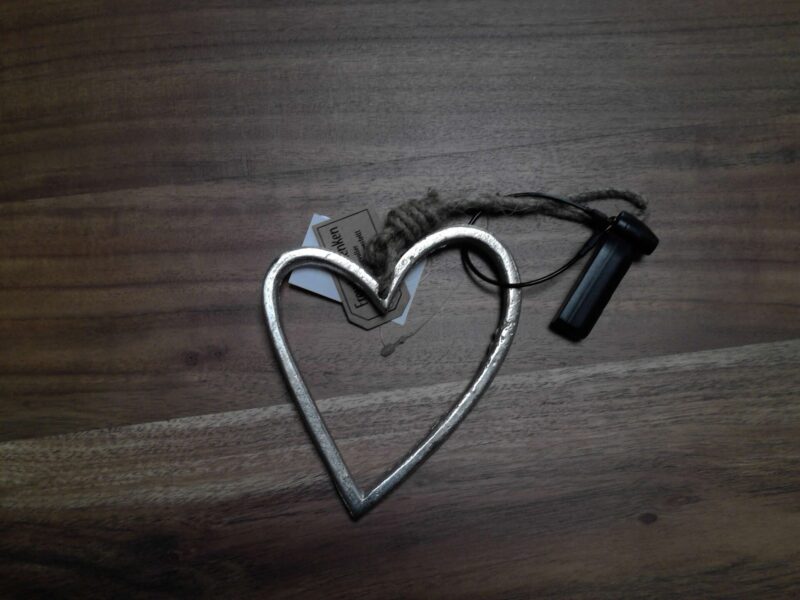 COEUR METAL MM À SUSPENDRE