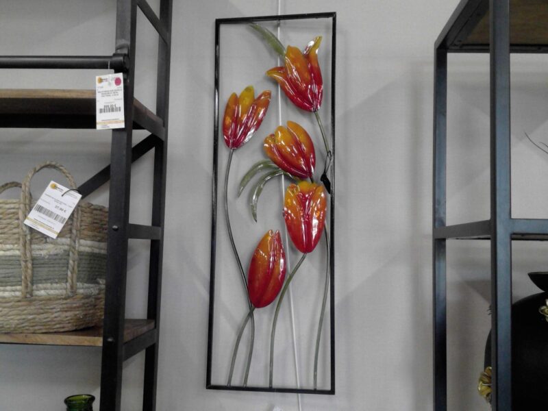 TABLEAU METAL TULIPES