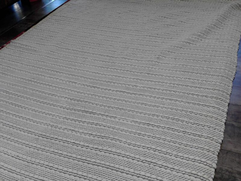 TAPIS MEERA 100% COTON GRIS 200X290CM