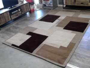 TAPIS EVRY 04-02 TAUPE ET BEIGE 200X290CM ANNEXE MEUBLE & DECO