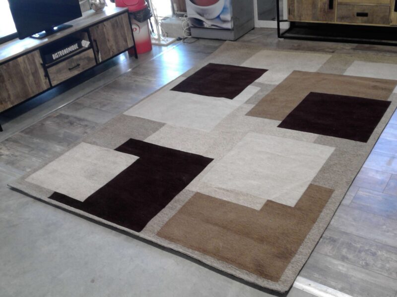 TAPIS EVRY 04-02 TAUPE ET BEIGE 200X290CM