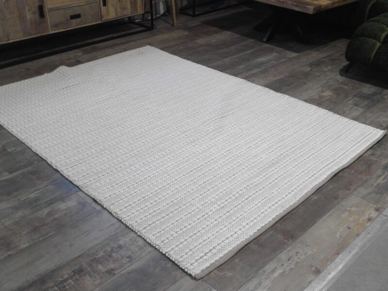 TAPIS MEERA 100% COTON TAUPE 170X240CM