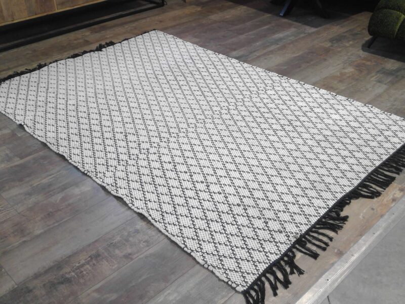 TAPIS RÉVERSIBLE SOUPLE ILONA BEIGE ET BLEU 160X230CM