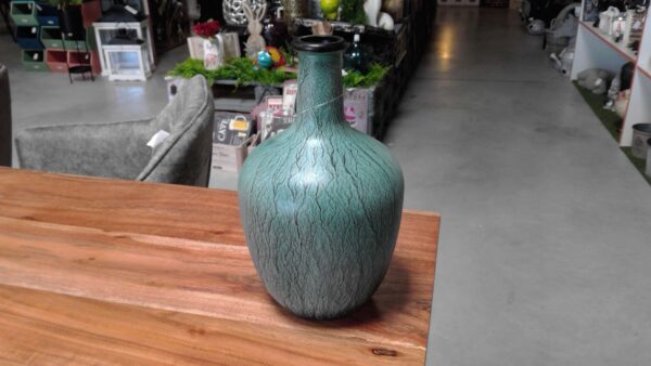 VASE VERT - BLEU MARBRÉ