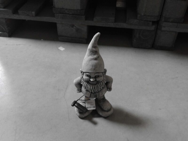 STATUE EN PIERRE PM NAIN H.30CM