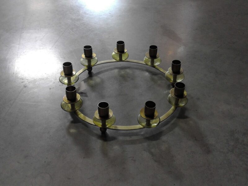 BOUGEOIR CERCLE DORÉ