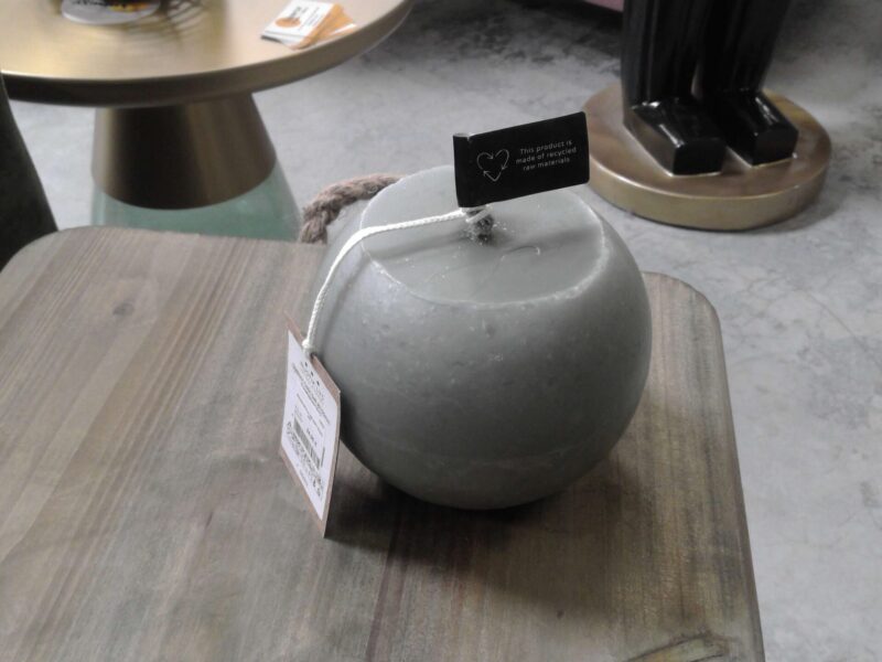 BOUGIE BOULE GM VERT D'EAU 60H