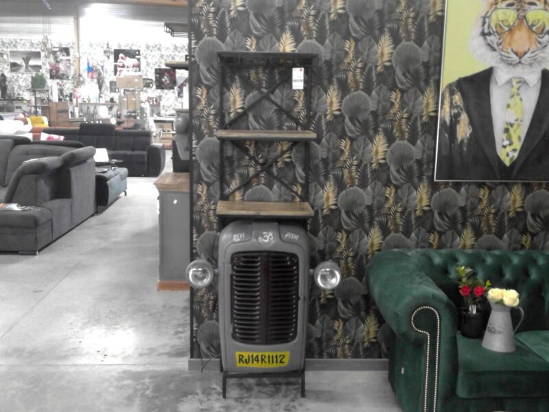 BAR TRACTEUR COLORIS GRIS H.180CM