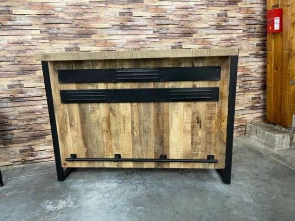 BAR MANGUIER ET MÉTAL L.145CM
