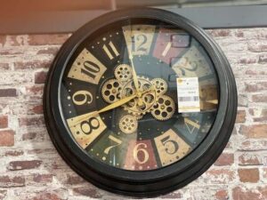 HORLOGE À ENGRENAGES DIAM.58CM MULTICOLORE – DESTOCK ANNEXE MEUBLE & DECO