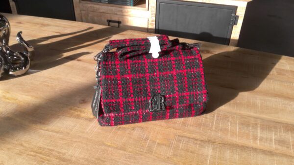 SAC A MAIN + BANDOULIERE PM SYNONYME GEORGES RECH ROUGE / NOIR