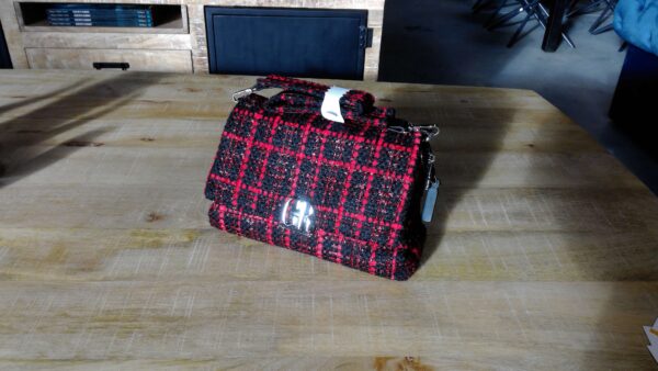 SAC A MAIN + BANDOULIERE PM SYNONYME GEORGES RECH ROUGE / NOIR – Image 2
